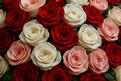 Dubai Majesty bouquet - close-up detail of roses